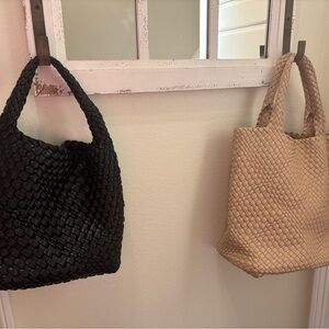 Falor style black and tan bags